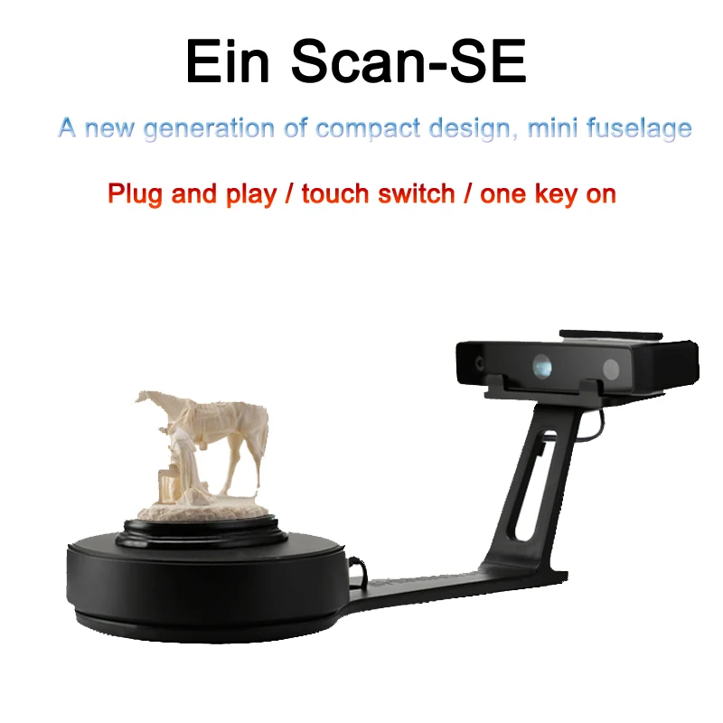 

High Accuracy EinScan-SE HE3D Desktop 3D Scanner Scanning System Automatic Scan Save as STL file Fast 3d printing