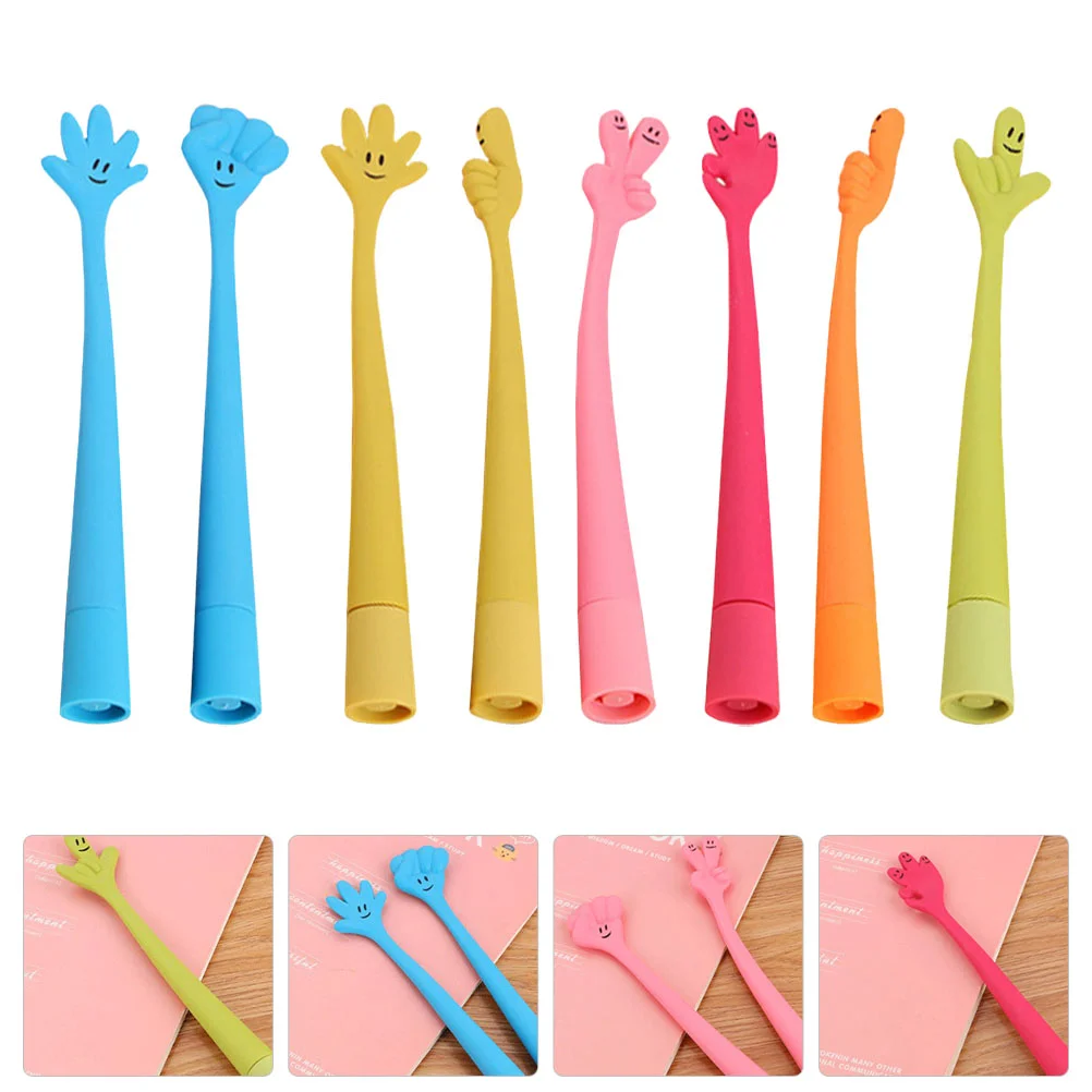 8Pcs Bendable Ballpoint Pens Bending Hand Gesture Ballpoint Pens Bend Cartoon Silicone Gesture Ballpoint Pen for Student Gift (
8Pcs Bendable Ballpoint Pens Bending Hand Gesture Ballpoint Pens Bend Cartoon Silicone Gesture Ballpoint Pen for Student Gift (