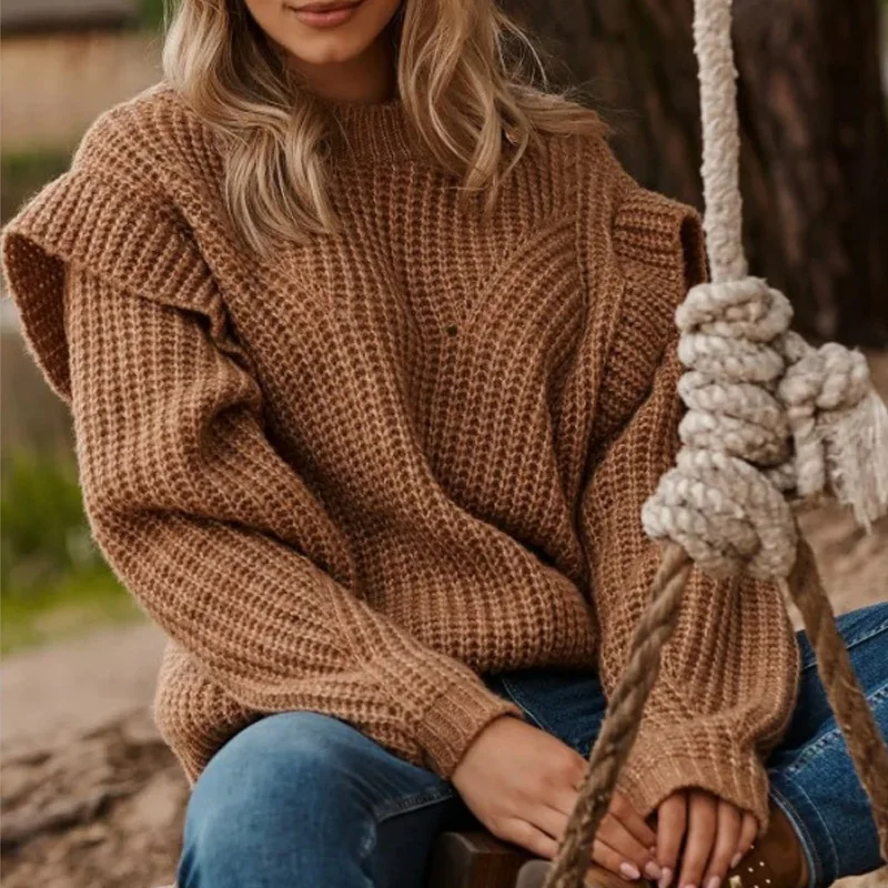 Vintage O Neck Solid Knitting Sweater Women Fashion Butterfly Long Sleeve Loose Tops Pullover Autumn Winter Warm Sweaters Jumper
Vintage O Neck Solid Knitting Sweater Women Fashion Butterfly Long Sleeve Loose Tops Pullover Autumn Winter Warm Sweaters Jumper