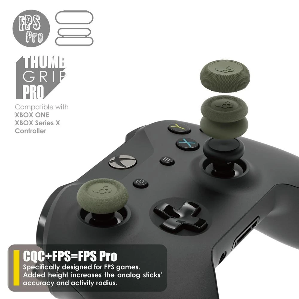 Thumb Grip Set FPS CQC Joystick Cap Thumbstick Cover for Xbox One for Xbox Series X Series S Controller
Thumb Grip Set FPS CQC Joystick Cap Thumbstick Cover for Xbox One for Xbox Series X Series S Controller