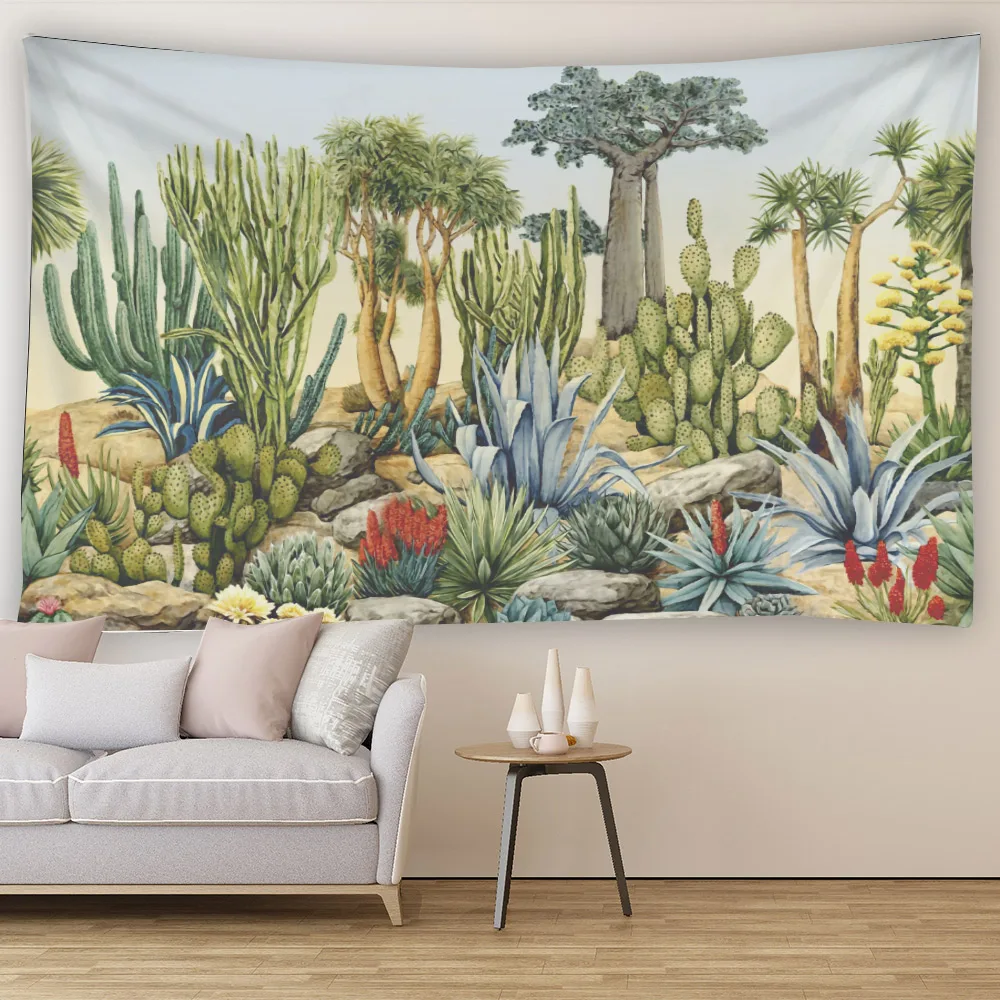 

Tropical Forest Flora and Fauna Wall Hanging Tapestry Art Deco Blanket Curtain Hanging At Home Bedroom Living Room Decoration