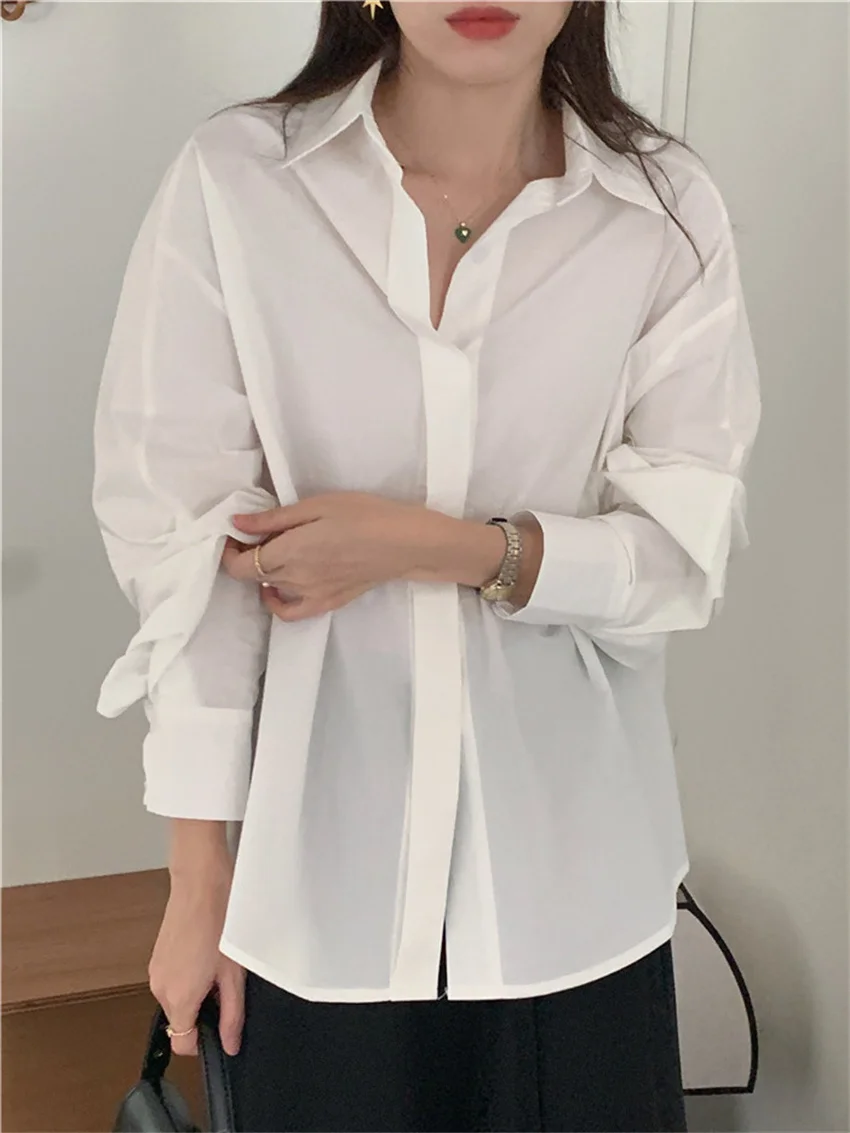 Рубашка Alien Kitty Женская с длинным рукавом, Офисная универсальная элегантная свободная однотонная в минималистском стиле, одежда для работы, ... 
Рубашка Alien Kitty Женская с длинным рукавом, Офисная универсальная элегантная свободная однотонная в минималистском стиле, одежда для работы, ...