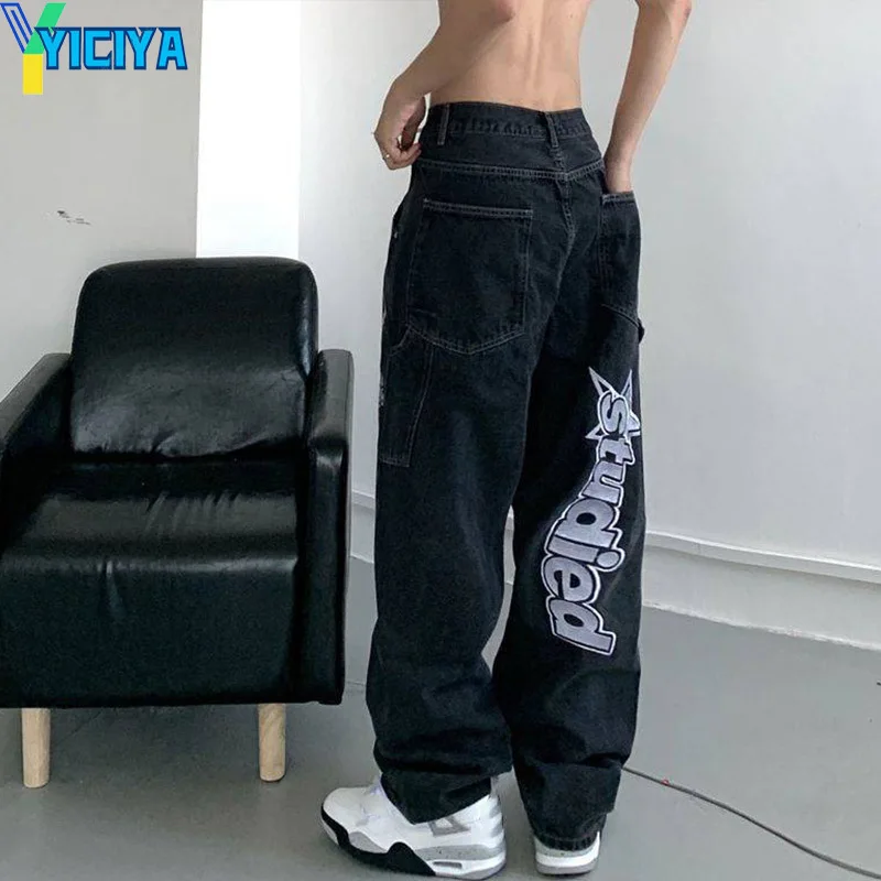 YICIYA Streetwear Women's 2022 Retro Trend Pocket Jeans Women Alphabet Stars Print High Waist Casual Straight Pants Women
YICIYA Streetwear Women's 2022 Retro Trend Pocket Jeans Women Alphabet Stars Print High Waist Casual Straight Pants Women