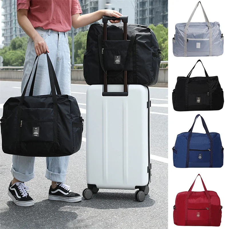 

Модная складная дорожная сумка для женщин, Оксфордские дорожные сумки для выходных, вместительный чемодан для ручной клади, тоут