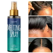 Melting Spray 120ML For Lace Wigs Quick Drying Long Lasting Invisible Lace Natural Melting And Holding Mousse For Lace Wig Spray