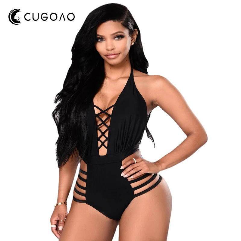 CUGOAO Women's Lace Up One Piece Swimwear Mesh Patchwork Swimsuit Sexy Cross Back Summer Swimming Bahting Suit
CUGOAO Women's Lace Up One Piece Swimwear Mesh Patchwork Swimsuit Sexy Cross Back Summer Swimming Bahting Suit