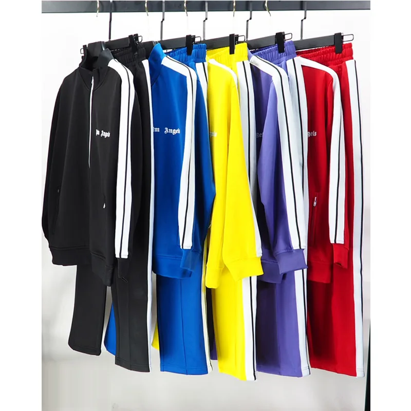 2023 Spring Autumn PALMANGELS ORIGINS 22SS Letters Popular Casual Fashion Personality Striped zipper Men's/Women Running Suits
2023 Spring Autumn PALMANGELS ORIGINS 22SS Letters Popular Casual Fashion Personality Striped zipper Men's/Women Running Suits