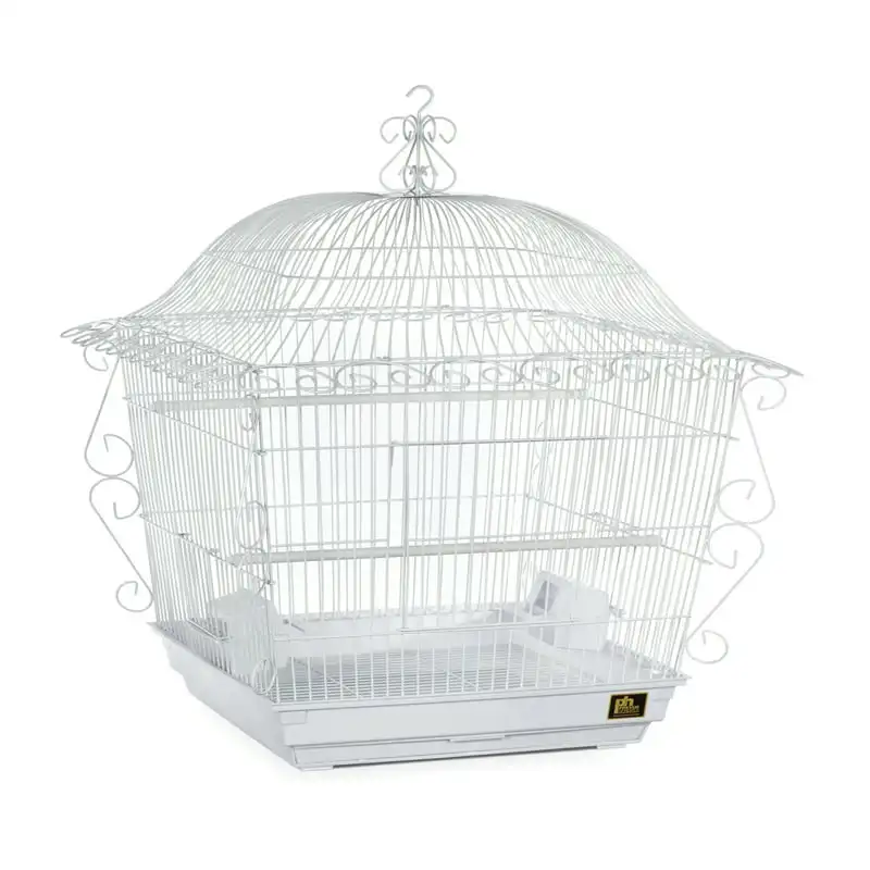 

Scrollwork Bird Cage - White 220W Easy cleaning