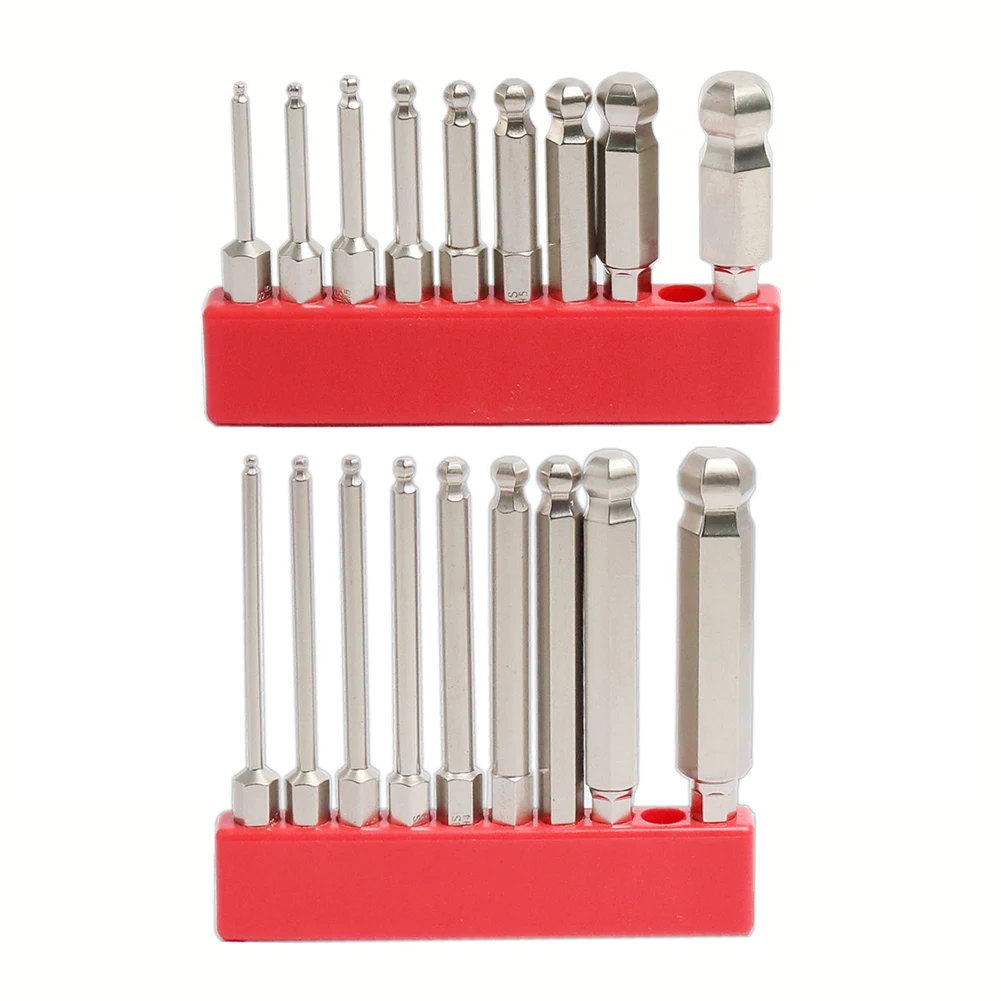 9PCS 50/75mm Ball End Hex Screwdriver Bits Set Magnetic Hexagon Screwdriver Long Magnetic Ball Head Driver Bit Hand Tools
9PCS 50/75mm Ball End Hex Screwdriver Bits Set Magnetic Hexagon Screwdriver Long Magnetic Ball Head Driver Bit Hand Tools
