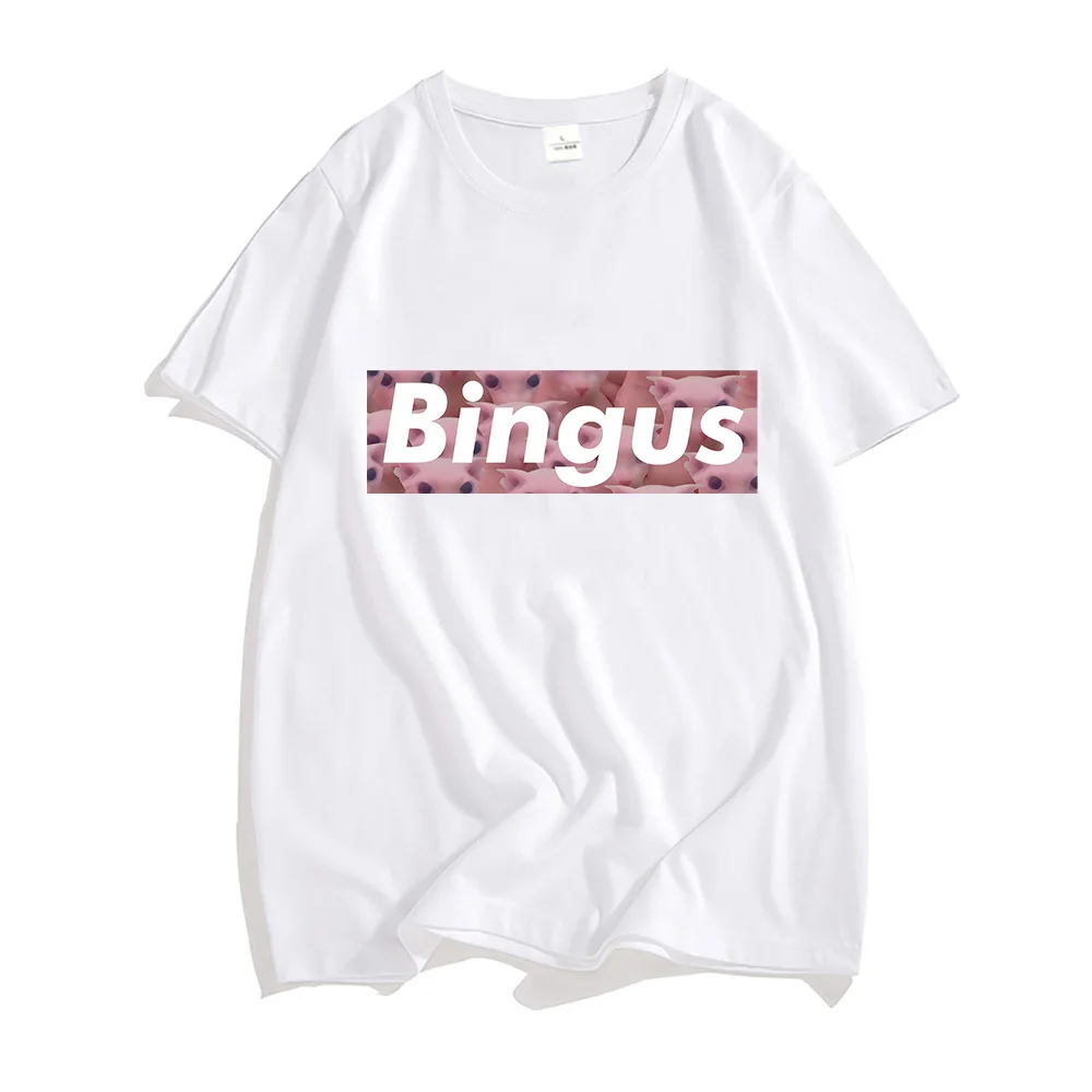 

Bingus Cat Tshirts Men Banner Printing Kawaii/Cute Couple T-shirts 100% Cotton Aldult T Shirts Four Seasons Originality Handsome