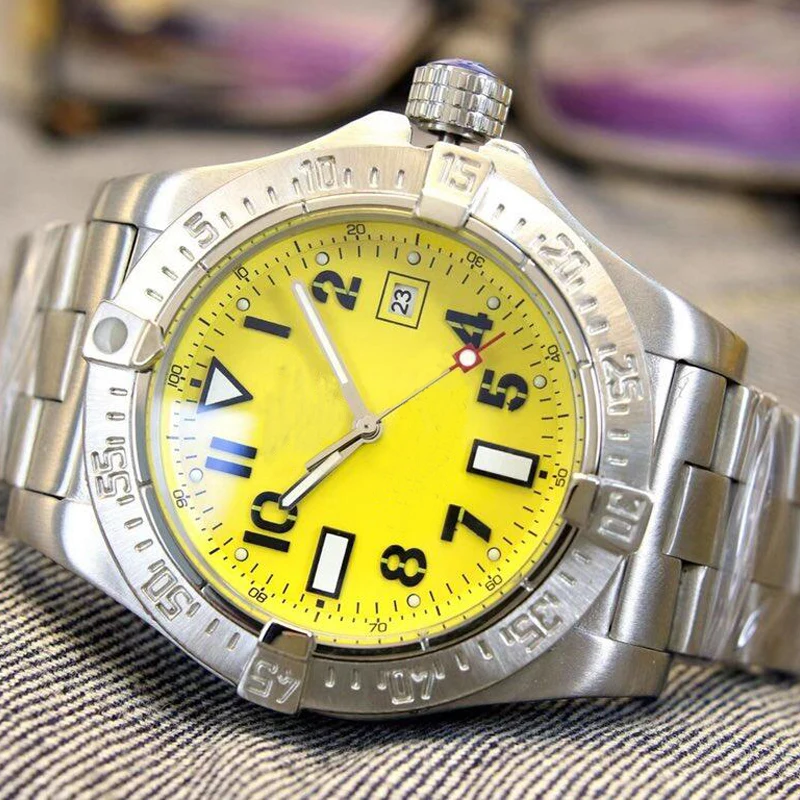 New Men's Watch 45MM Stainless Steel Large Dial Mechanical Luxury Sapphire Glass Automatic Watches
New Men's Watch 45MM Stainless Steel Large Dial Mechanical Luxury Sapphire Glass Automatic Watches