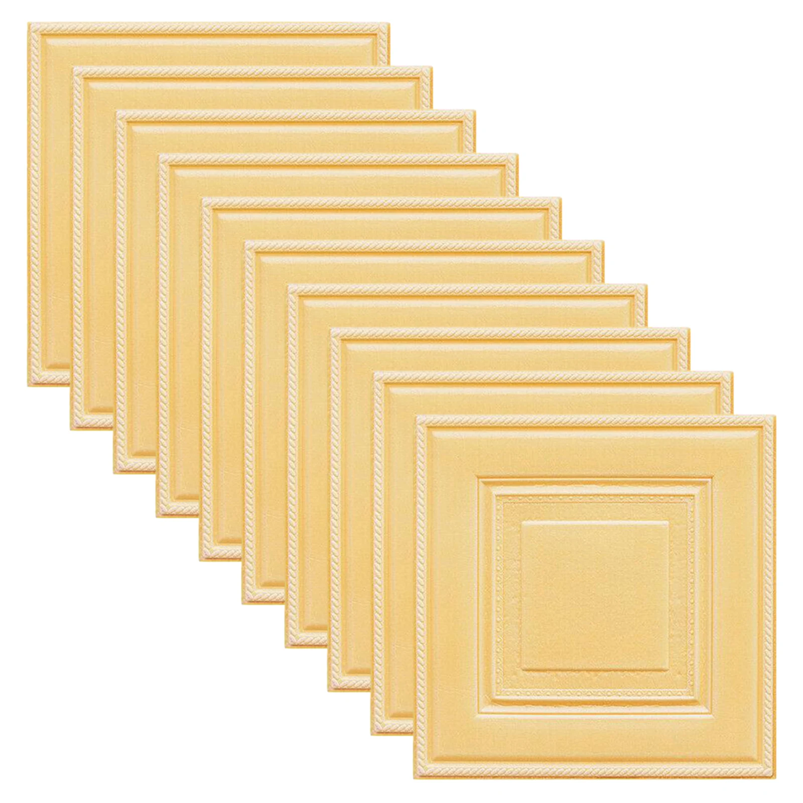 10PCS 3D Wall Panels 350*350mm*4mm Removable 3D Tile Brick Wall-Sticker Self-Adhesive Waterproof PE Foam Panel
10PCS 3D Wall Panels 350*350mm*4mm Removable 3D Tile Brick Wall-Sticker Self-Adhesive Waterproof PE Foam Panel