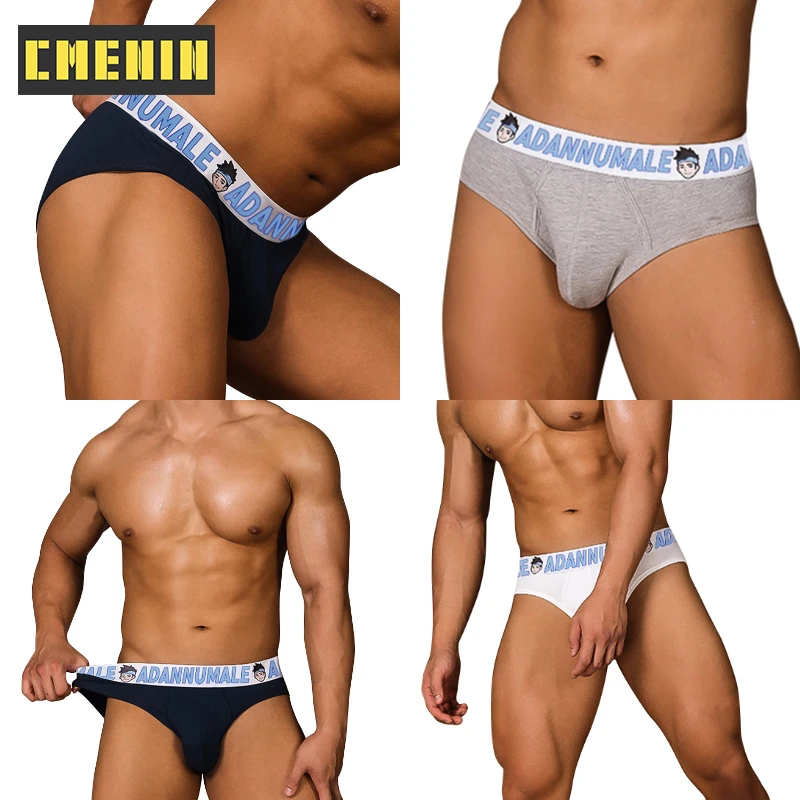 

4Pcs Sexy Man Underwear Brief Men Underpants Cotton Low Waist Gay Panties Jockstrap Men's Briefs Mutande Uomo Innerwear Bikini