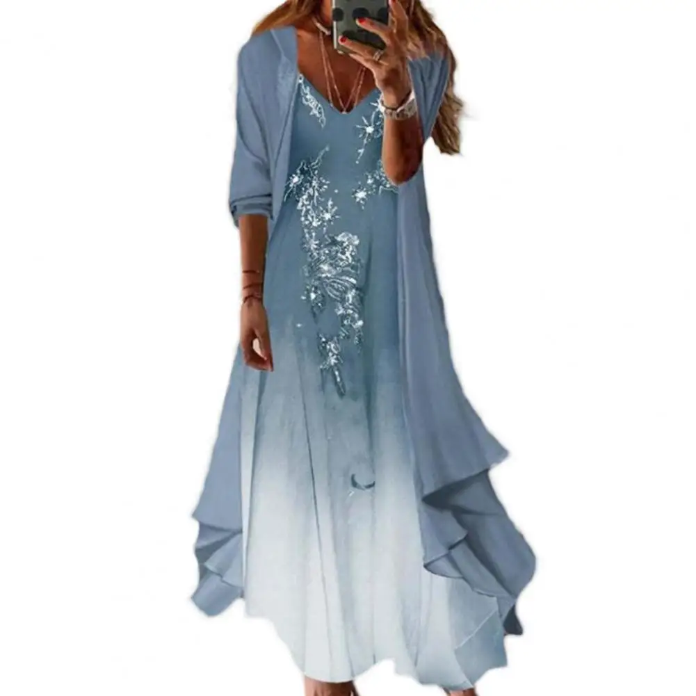 2Pcs/Set Dress Cardigan Set Fashion Soft Fabric Loose Ladies Clothing Dress Cardigan Suit Maxi Dress Set
2Pcs/Set Dress Cardigan Set Fashion Soft Fabric Loose Ladies Clothing Dress Cardigan Suit Maxi Dress Set