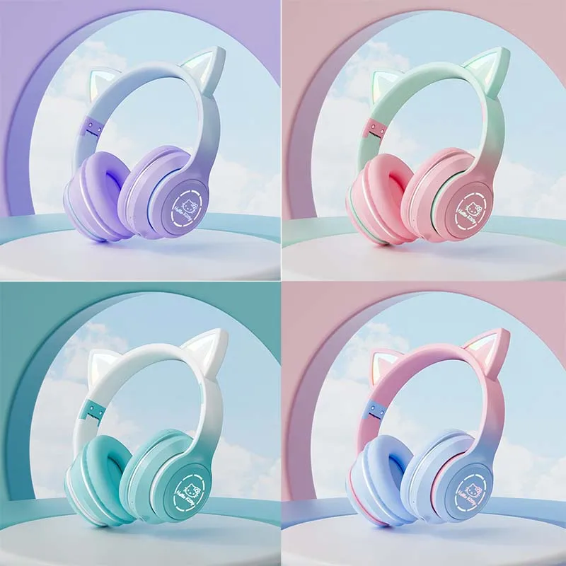 New Sanrio Hello Kitty Gradient Colours Kawaii Bluetooth Headset Headset Gaming Mobile Wireless Gaming Headset Universal Gift
New Sanrio Hello Kitty Gradient Colours Kawaii Bluetooth Headset Headset Gaming Mobile Wireless Gaming Headset Universal Gift