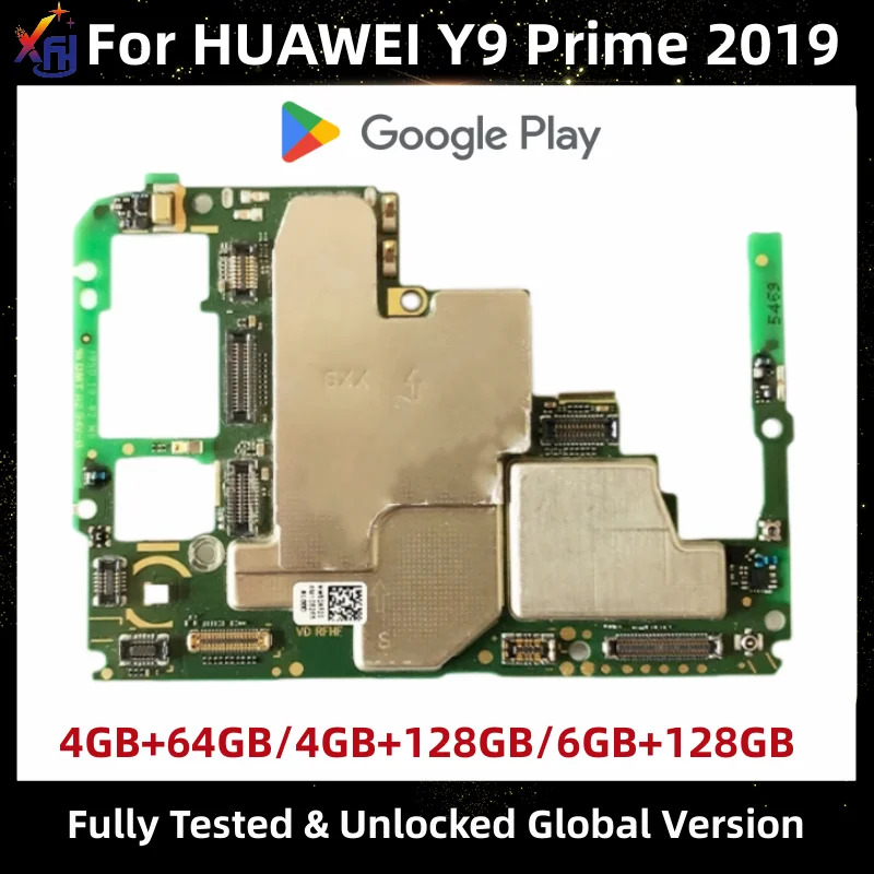 

Fully Tested Motherboard for HUAWEI Y9 Prime 2019, Enjoy 10 Plus, 64GB, 128GB, Mainboard, Kirin 710F Processor