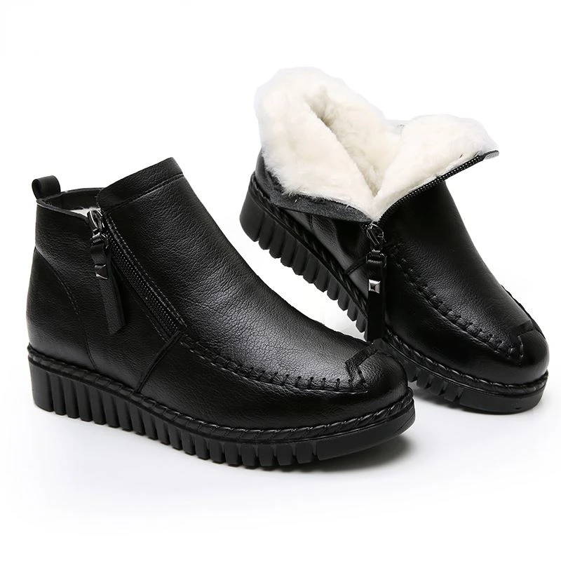 2022 Women Snow Boots Winter Flat Heels Ankle Boots Women Warm Platform Shoes Genuine Leather Thick Wool Booties Platform Shoes
2022 Women Snow Boots Winter Flat Heels Ankle Boots Women Warm Platform Shoes Genuine Leather Thick Wool Booties Platform Shoes
