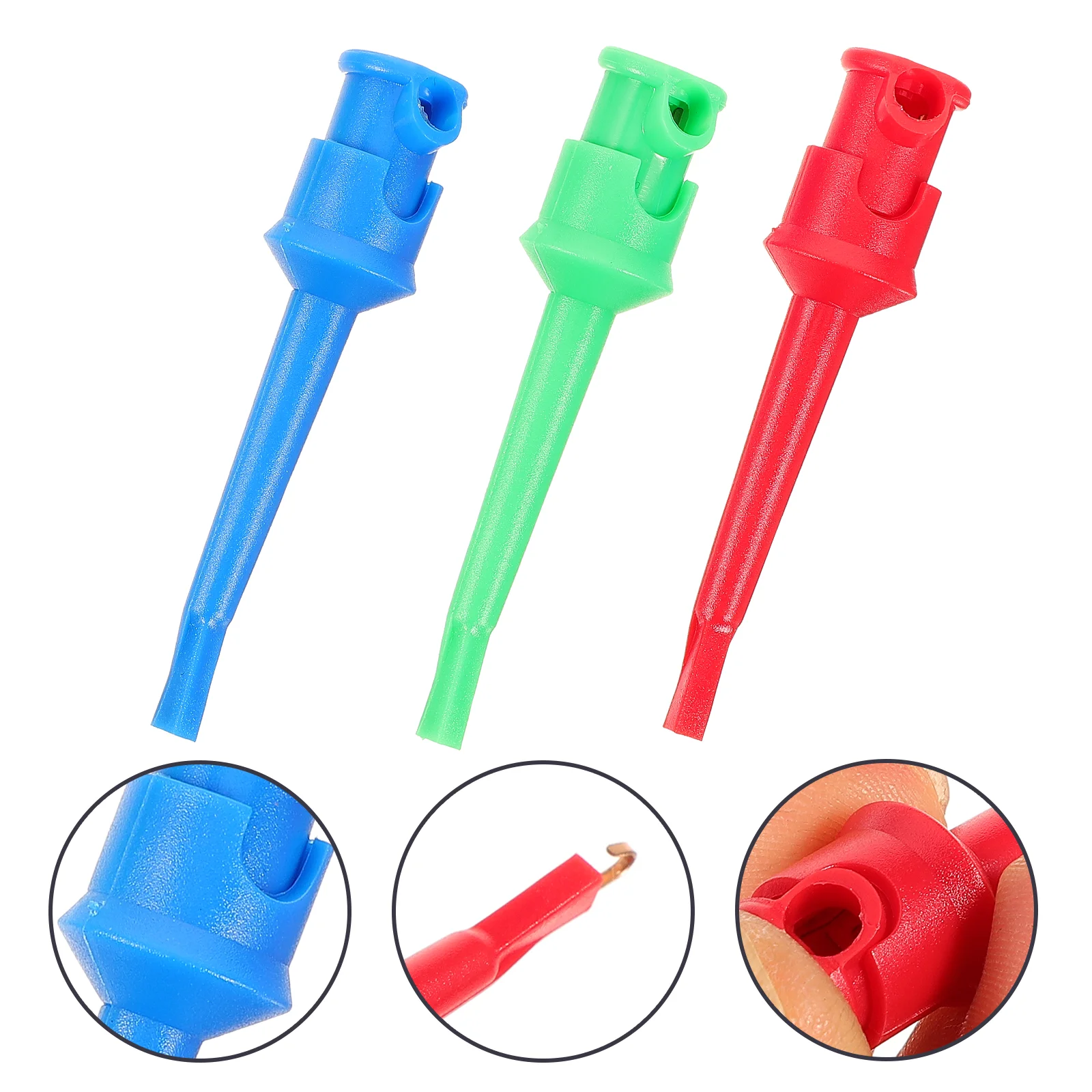 3 шт., пружинный зажим с крючком
3 шт., пружинный зажим с крючком