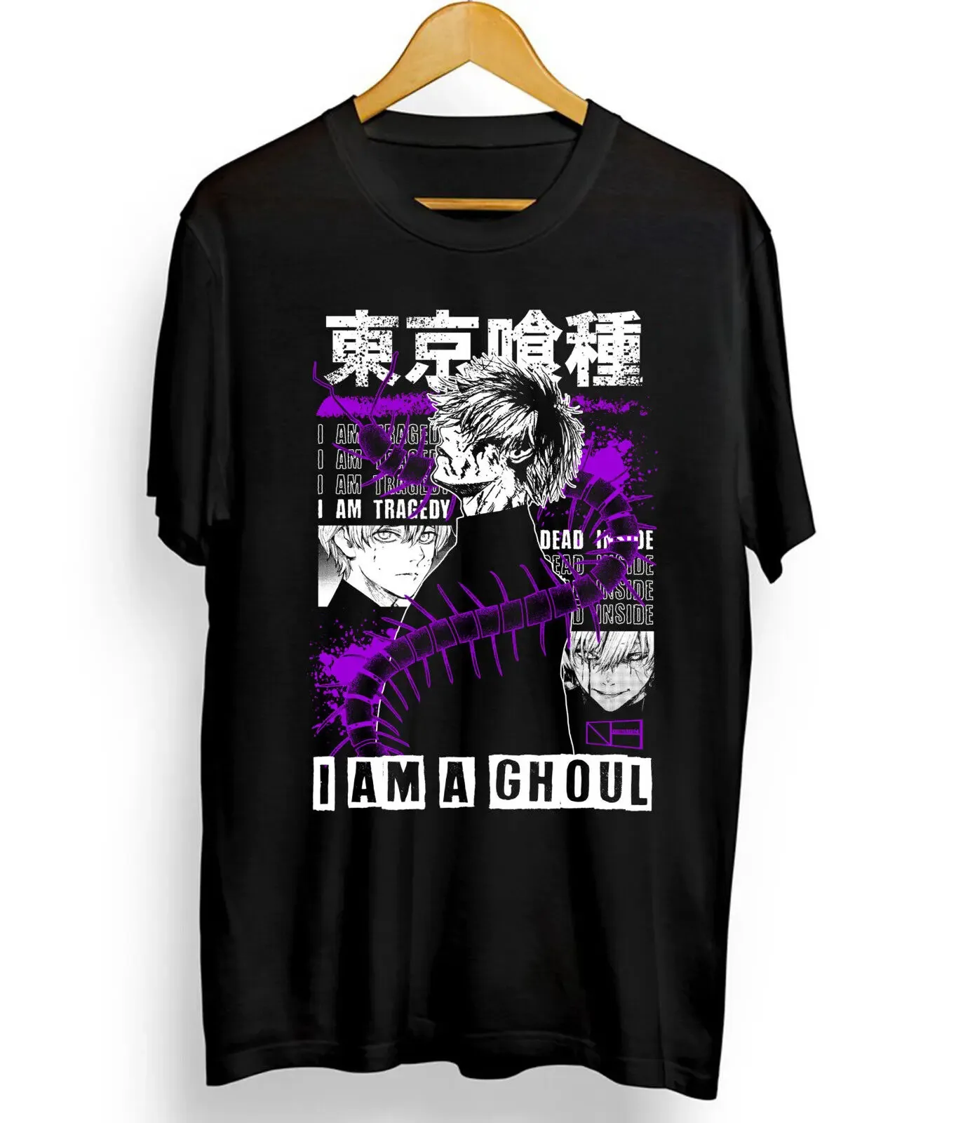 Токийский Гуль новая футболка kaneki ken аниме Япония otaku графическая черный