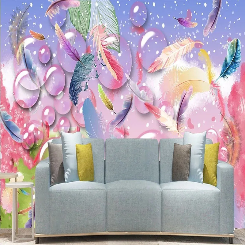 Custom 3D Wallpaper Modern Hand Painted Nordic Feather Fantasy Modern Abstract Background Wall Papel De Parede Home Décor Tapety
Custom 3D Wallpaper Modern Hand Painted Nordic Feather Fantasy Modern Abstract Background Wall Papel De Parede Home Décor Tapety