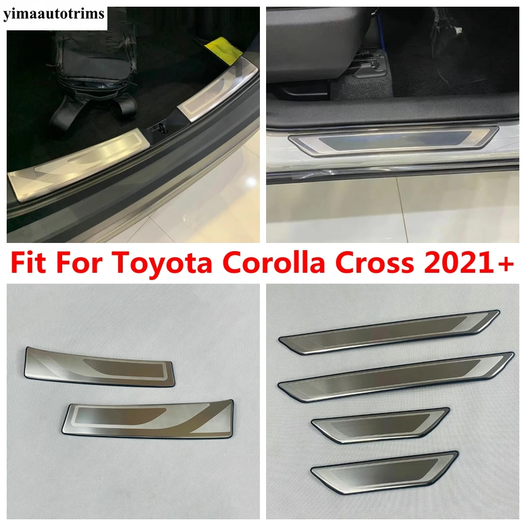 Stainless Steel Rear Trunk Bumper Foot Door Sill Pedal Scuff Plate Protector Trim Accessories For Toyota Corolla Cross 2021 2022
Stainless Steel Rear Trunk Bumper Foot Door Sill Pedal Scuff Plate Protector Trim Accessories For Toyota Corolla Cross 2021 2022