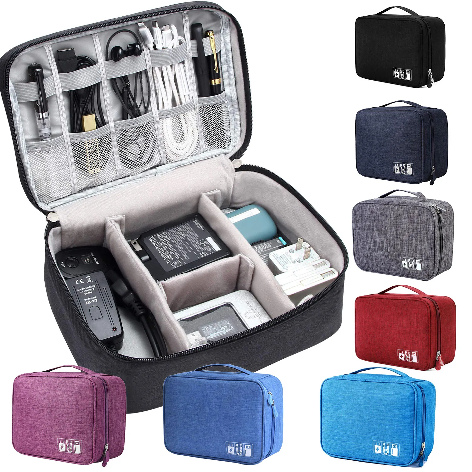 Electronic Accessories Case Bag Waterproof Organizer Power Bank Chargers Mouse USB Cable Earphones Out-Going Business Travel Bag
Electronic Accessories Case Bag Waterproof Organizer Power Bank Chargers Mouse USB Cable Earphones Out-Going Business Travel Bag