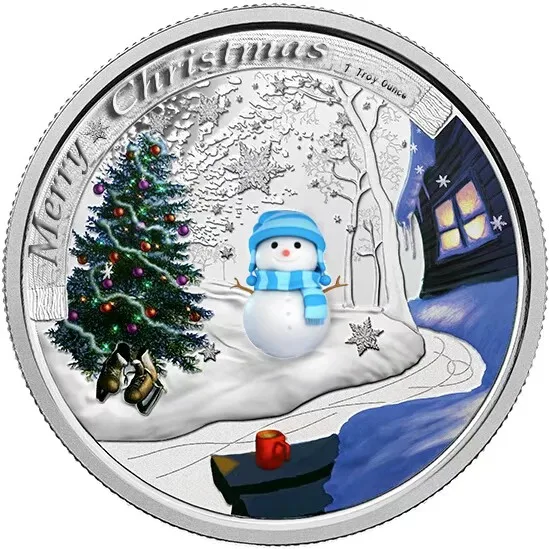 Snow Man Silver Coin Holiday Souvenir Gifts 999.9 Silver Plated Metal Coins Christmas Gifts Challenge Coin for Collection
Snow Man Silver Coin Holiday Souvenir Gifts 999.9 Silver Plated Metal Coins Christmas Gifts Challenge Coin for Collection