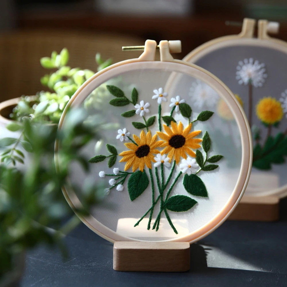 Chinese Style Transparent Yarn Embroidery Material Plants Flowers Pattern Cross-stitch Embroidery Sewing Kit Set for Beginners
Chinese Style Transparent Yarn Embroidery Material Plants Flowers Pattern Cross-stitch Embroidery Sewing Kit Set for Beginners