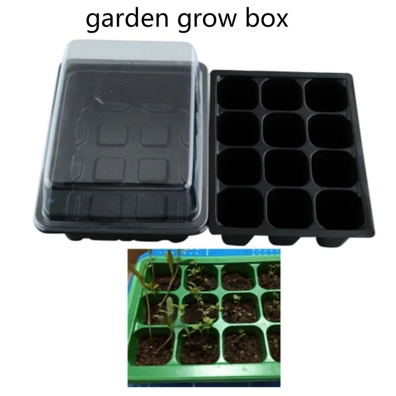 12 Cells Seed Nursery Pot Planting Tray Kit Plant Germination Box with Lid Garden Grow Box
12 Cells Seed Nursery Pot Planting Tray Kit Plant Germination Box with Lid Garden Grow Box