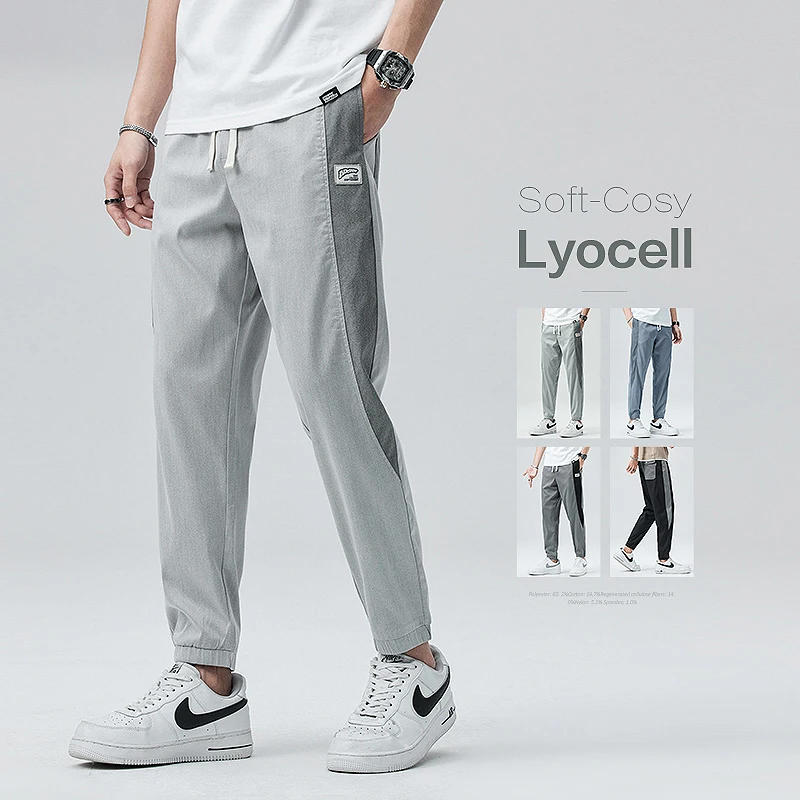 2023 Brand Summer Soft Lyocell Fabric Ankle Length Casual Pants Men Thin Elastic Waist Slim Sweatpants Jogger Harem Trousers
2023 Brand Summer Soft Lyocell Fabric Ankle Length Casual Pants Men Thin Elastic Waist Slim Sweatpants Jogger Harem Trousers