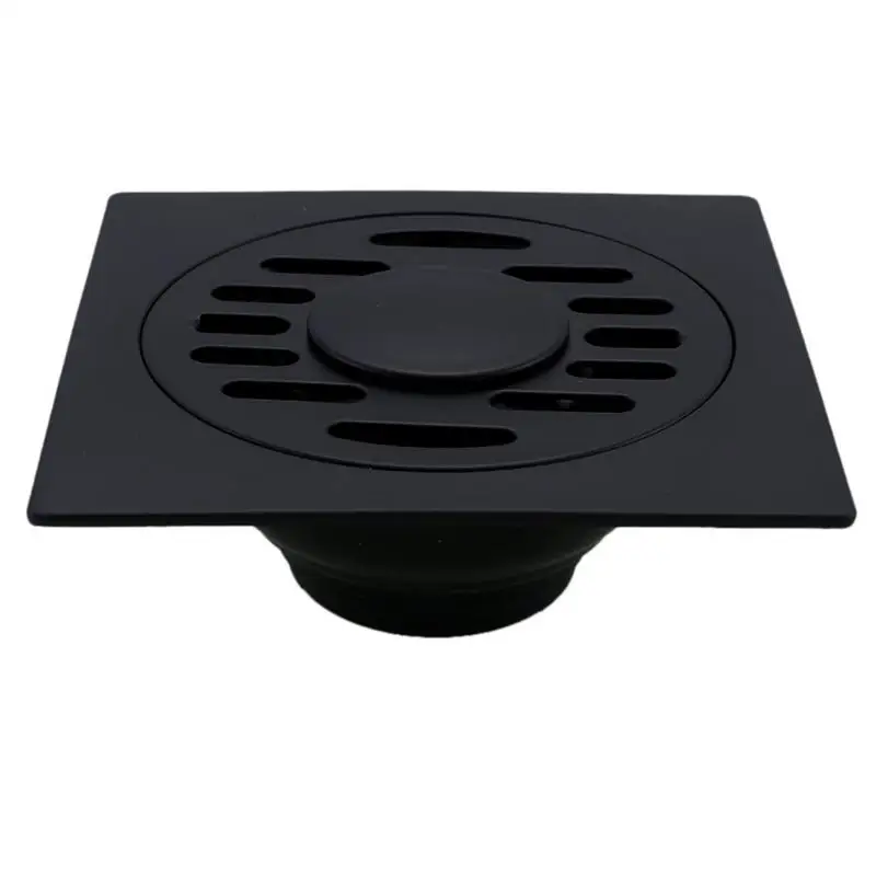 Black Bathroom Square Shower Drain Stainless Steel Floor Drain Trap Waste Grate Round Cover Hair Strainer
Black Bathroom Square Shower Drain Stainless Steel Floor Drain Trap Waste Grate Round Cover Hair Strainer