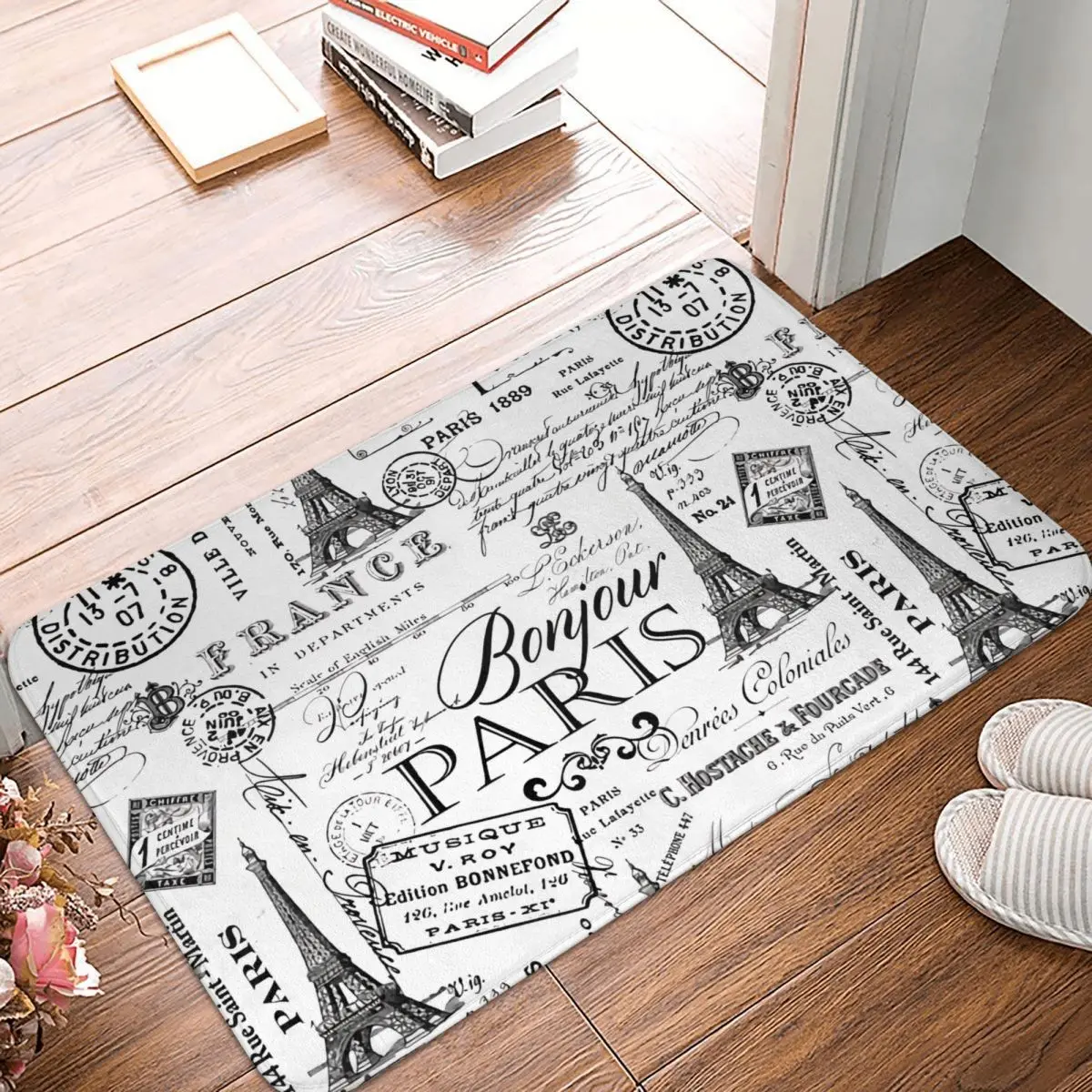 Kitchen Non-Slip Carpet Vintage Paris Black And White Nostalgic Pattern Bedroom Mat Welcome Doormat Home Decoration Rug
Kitchen Non-Slip Carpet Vintage Paris Black And White Nostalgic Pattern Bedroom Mat Welcome Doormat Home Decoration Rug