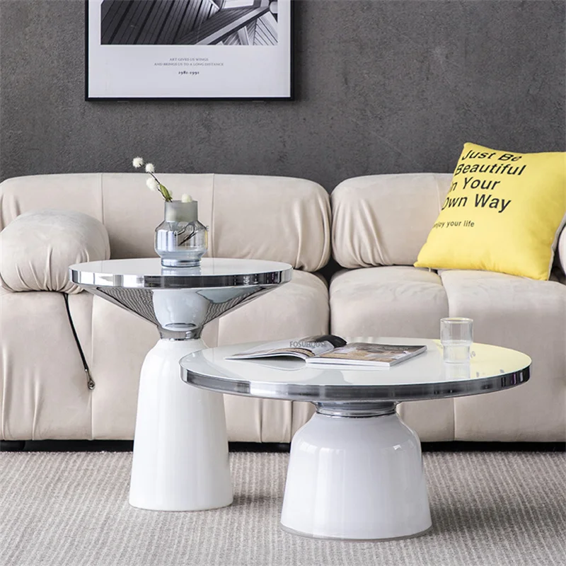 Minimalist Modern Glass Coffee Table Combination For Living Room Furniture Nordic Ins Designer Creative Side Table Round Tables
Minimalist Modern Glass Coffee Table Combination For Living Room Furniture Nordic Ins Designer Creative Side Table Round Tables