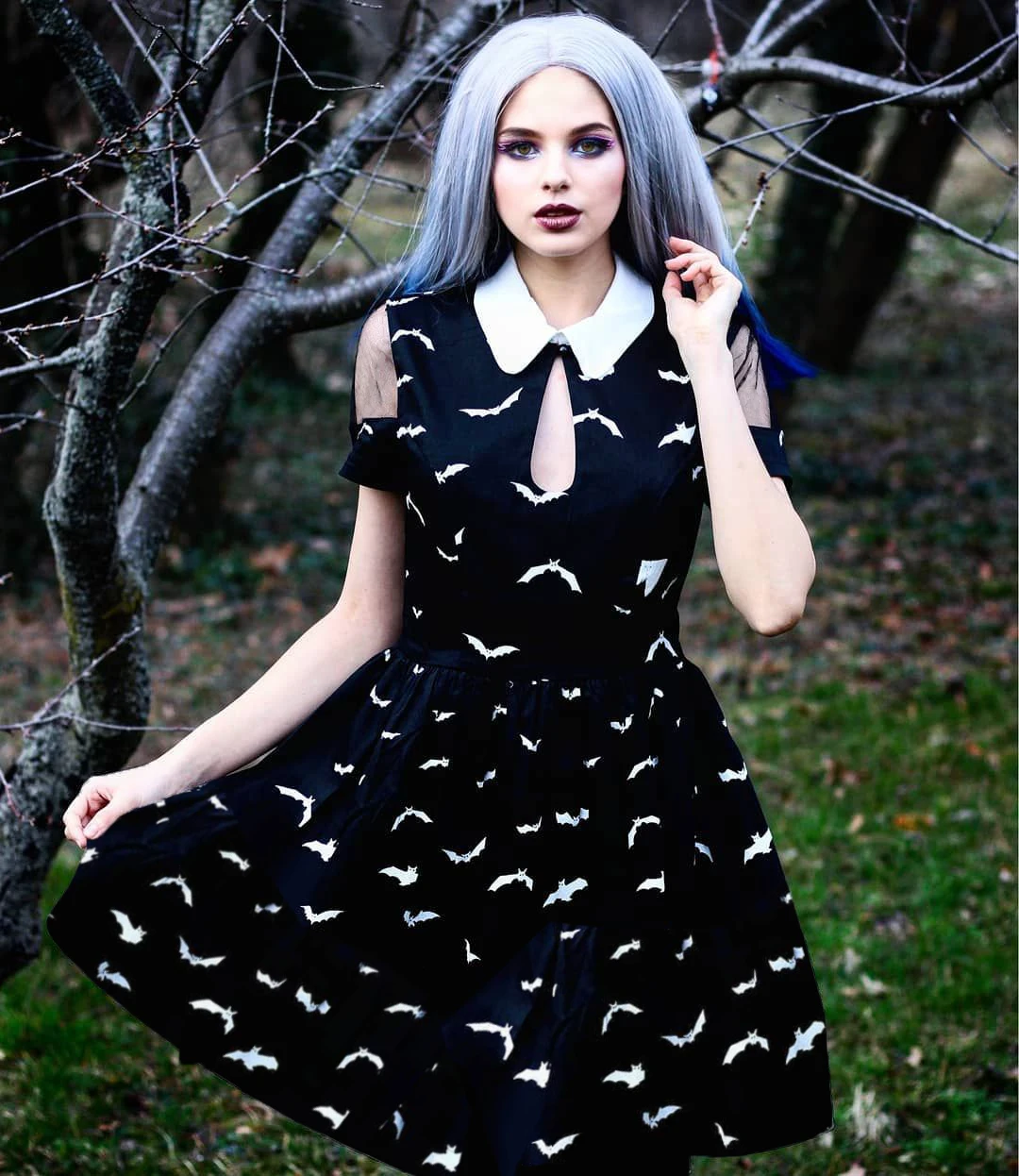Harajuku White Bat Print Black Dress Women Girls Gothic Gauze Shoulder Dresses Female Fashion Sexy Party Dress S M L Size
Harajuku White Bat Print Black Dress Women Girls Gothic Gauze Shoulder Dresses Female Fashion Sexy Party Dress S M L Size