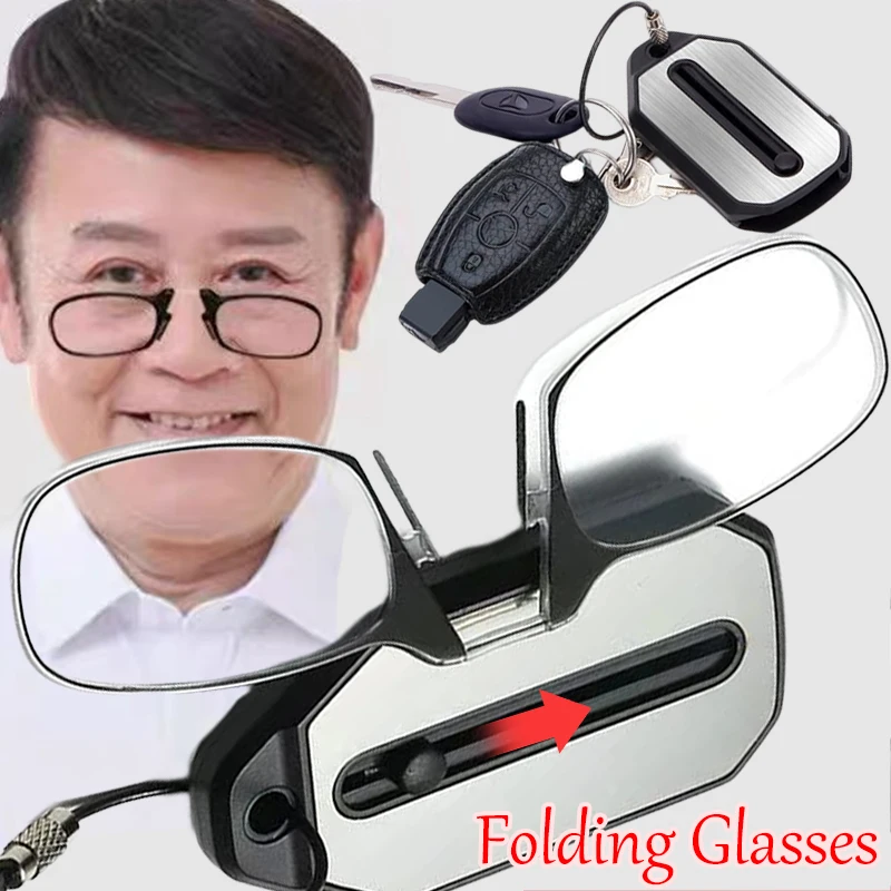 Portable Clip-on Reading Glasses Folding Legless Ultralight Keychain Glasses Men Women Mini Presbyopic Glasses +1.0 To +3.0
Portable Clip-on Reading Glasses Folding Legless Ultralight Keychain Glasses Men Women Mini Presbyopic Glasses +1.0 To +3.0