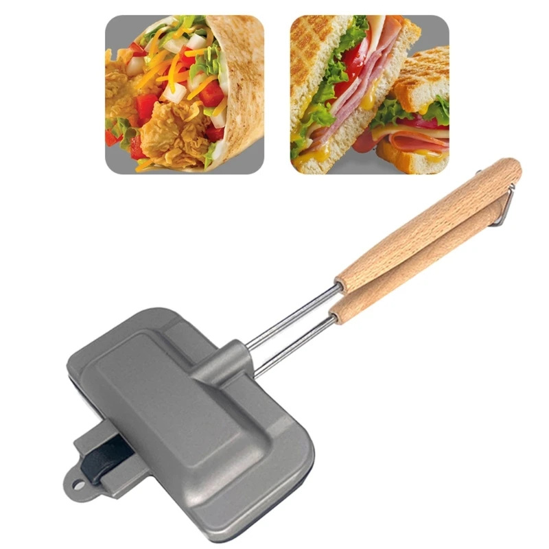Double-sided Sandwich Baking Pan Sandwich Frying Pan with Removable Handle Grilled Cheese Nonstick Sandwich Maker
Double-sided Sandwich Baking Pan Sandwich Frying Pan with Removable Handle Grilled Cheese Nonstick Sandwich Maker
