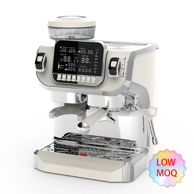 Profesional Barista Smart Coffee Makers Dual Boilerg Grinding Express Espresso Machines
Profesional Barista Smart Coffee Makers Dual Boilerg Grinding Express Espresso Machines