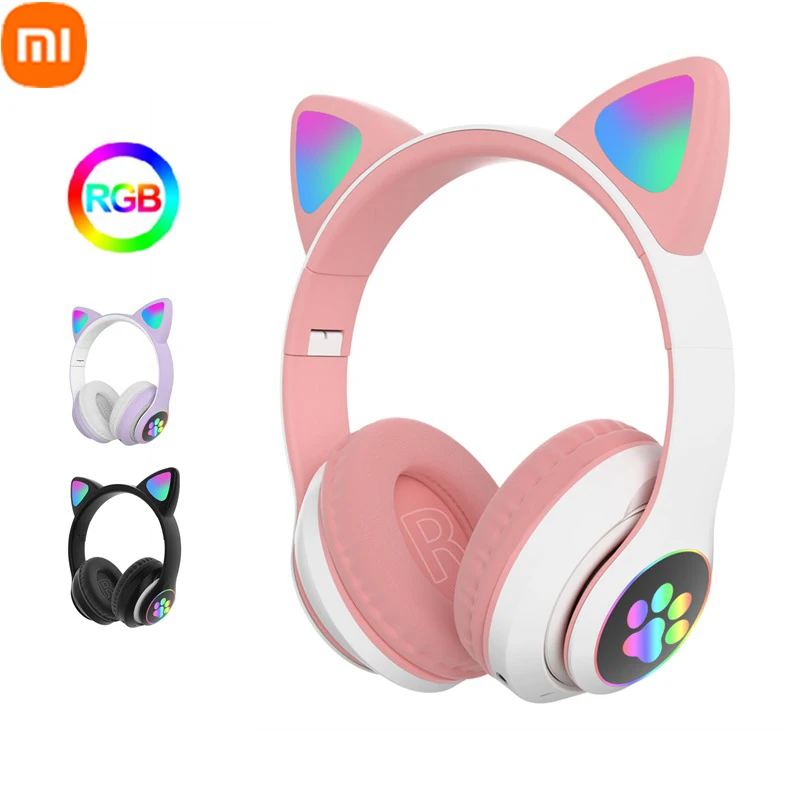 Xiaomi Flash Cute Cat Ear Wireless Headphones with Microphone Controlled LED Kids Girls Stereo Bluetooth Headphones Gamer Gift
Xiaomi Flash Cute Cat Ear Wireless Headphones with Microphone Controlled LED Kids Girls Stereo Bluetooth Headphones Gamer Gift