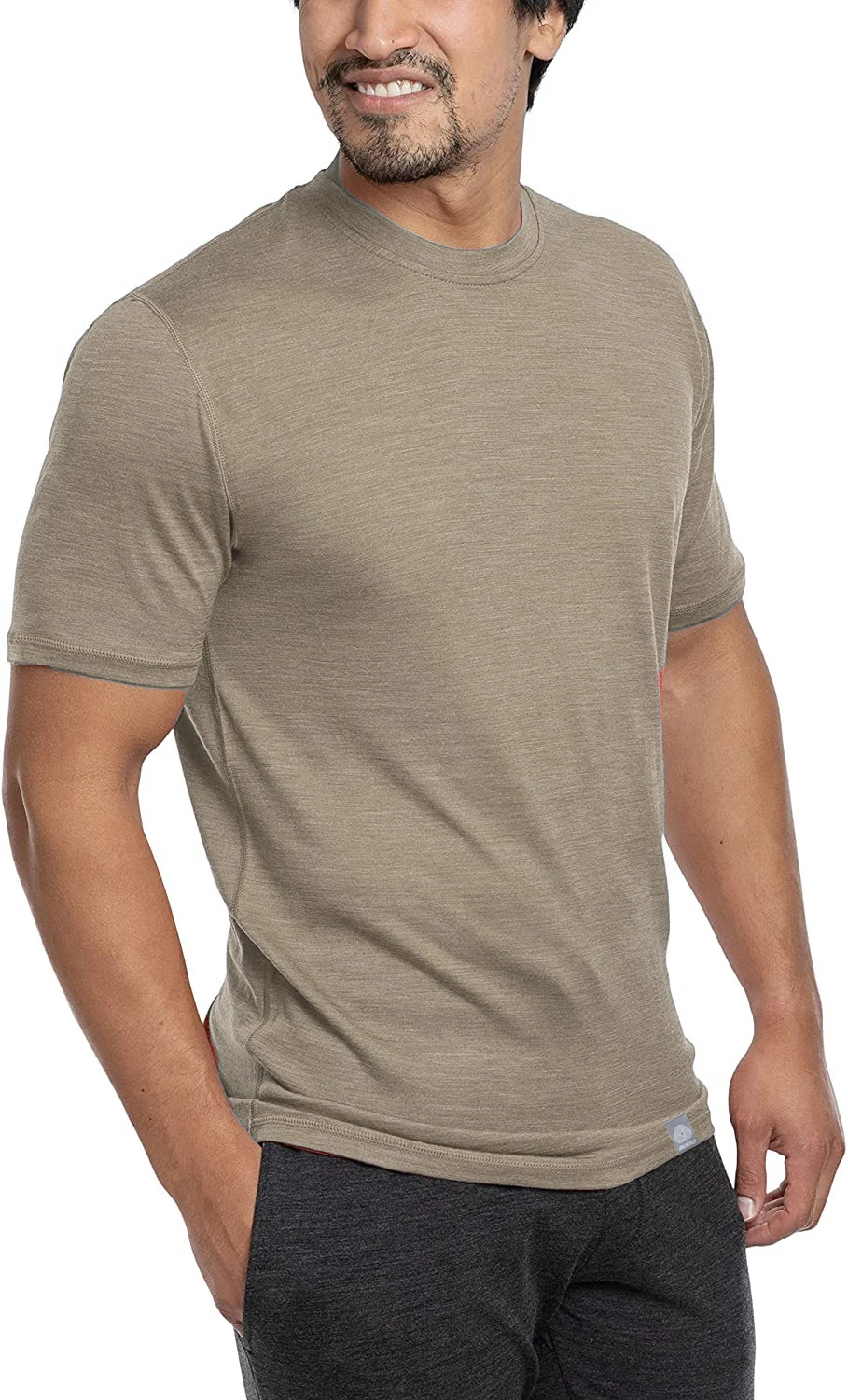 Мужская футболка из 100% мериносовой шерсти Спортивная уличная мериноса для