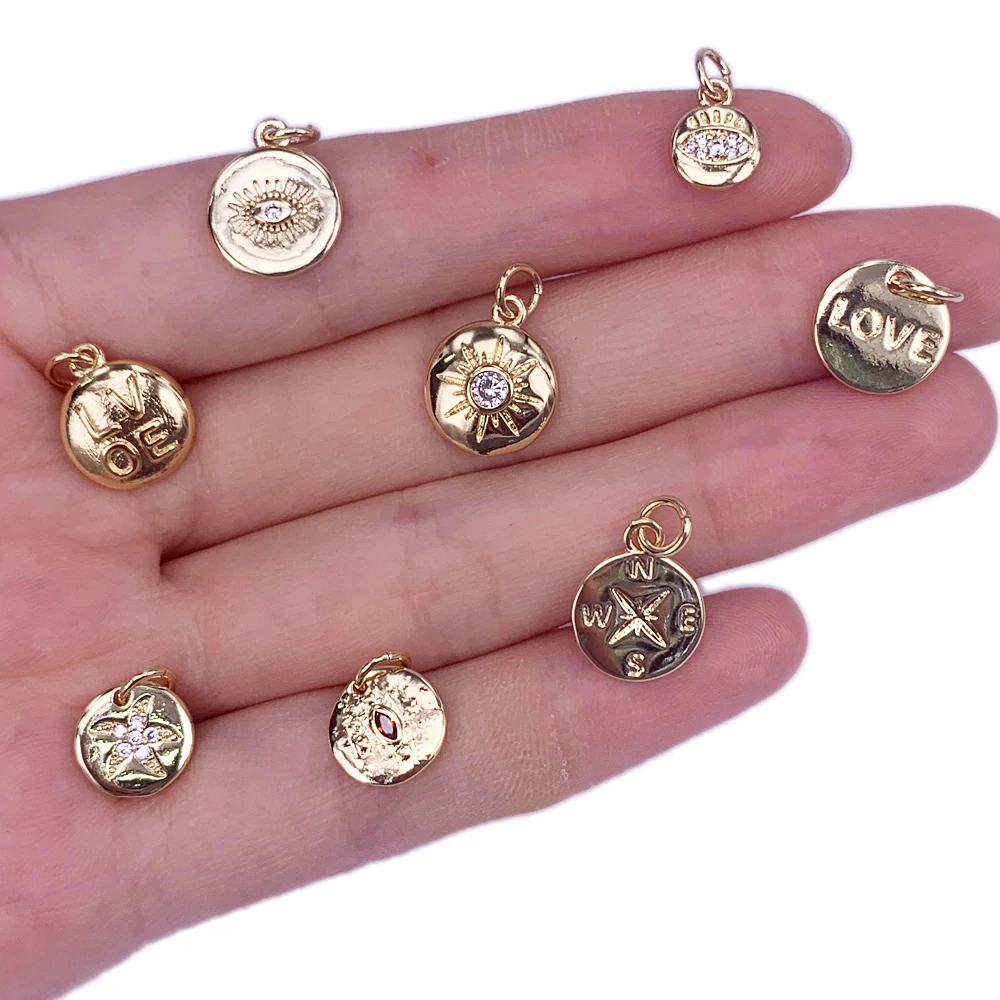 Fashion New Round Evil Eyes /Love/ Sun/Compass/Starfish Necklace Bracelet Small Pendant DIY Make Jewelry Accessories
Fashion New Round Evil Eyes /Love/ Sun/Compass/Starfish Necklace Bracelet Small Pendant DIY Make Jewelry Accessories