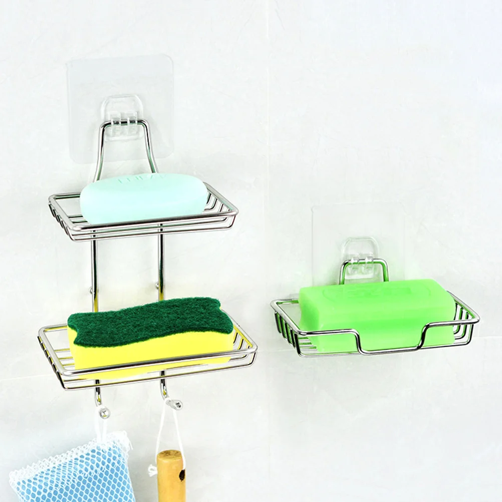 Soap Rack Dish Wall Holder Stainless Mounted Steel Drainer Drying Draining Drain Hanging Storage Box Mount Saver
Soap Rack Dish Wall Holder Stainless Mounted Steel Drainer Drying Draining Drain Hanging Storage Box Mount Saver