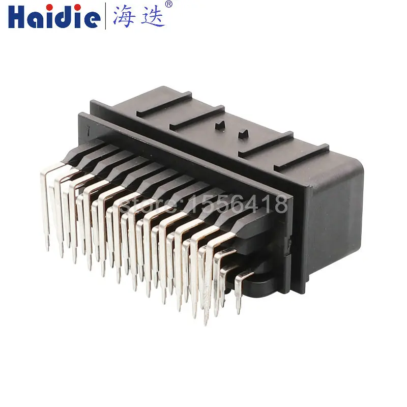 

1-50 sets 36 way ECU connector 344108-1 pin base black 5mm pitch (3 rows) right angle