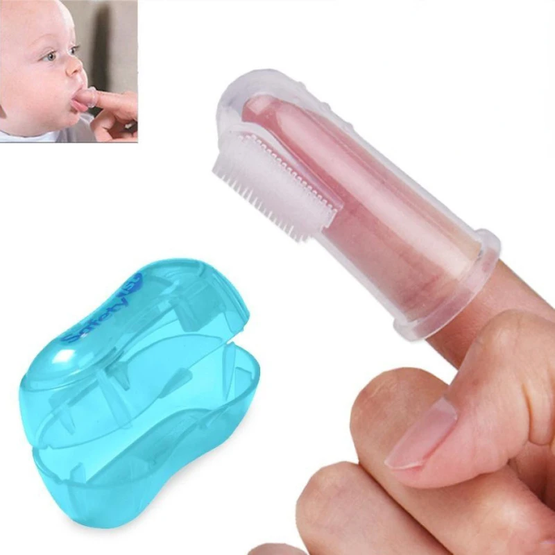 Baby Finger Toothbrush Silicon Toothbrush+Box Children Teeth Clear Soft Silicone Infant Tooth Brush Rubber Cleaning 
Baby Finger Toothbrush Silicon Toothbrush+Box Children Teeth Clear Soft Silicone Infant Tooth Brush Rubber Cleaning