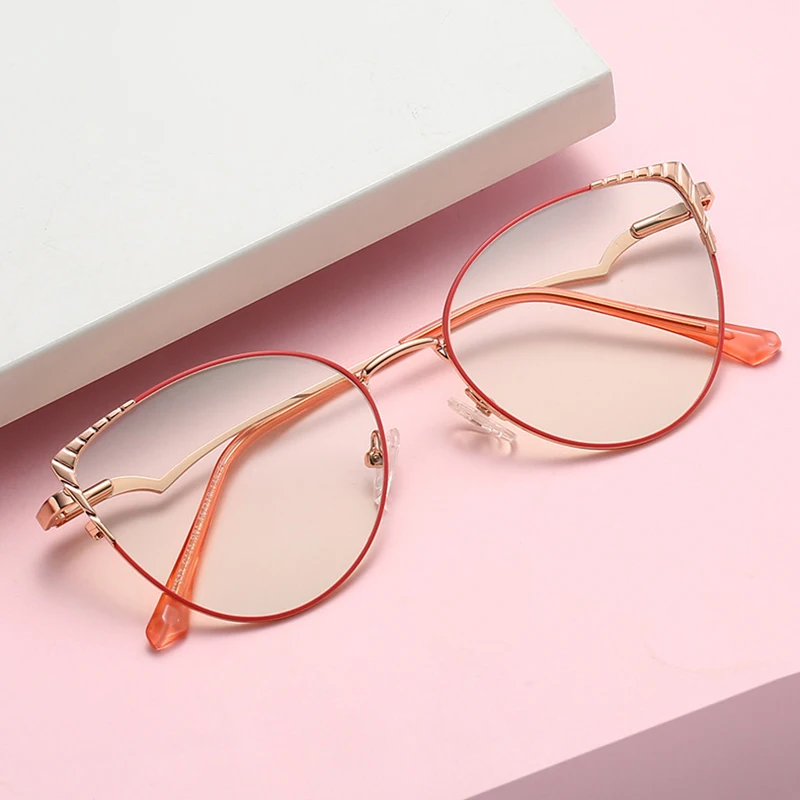 Women Optical Glasses Frame with Recipe Blue Light Filtering Eyewear Female Prescription Eyeglasses Woman Full Rim Alloy Cat Eye
Women Optical Glasses Frame with Recipe Blue Light Filtering Eyewear Female Prescription Eyeglasses Woman Full Rim Alloy Cat Eye