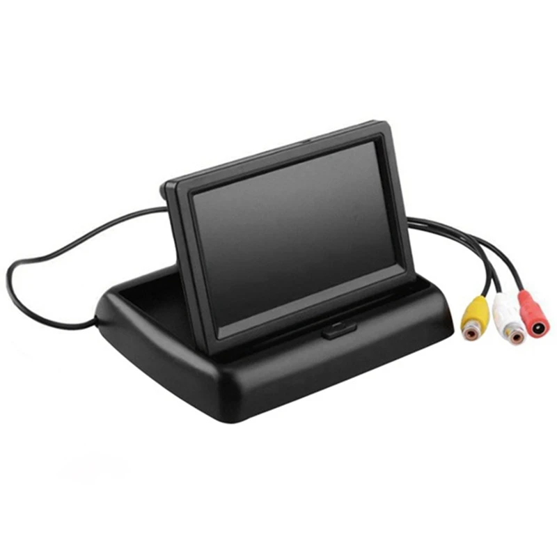 

Car 5 Inch Folding Monitors HD Video Mini Car Parking TFT LCD Monitor Display Rear View Reverse Kits with Backup Camera