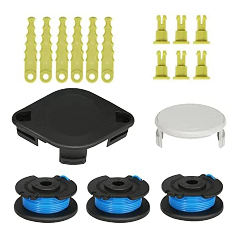 For ACFHRL2 Bladed And Trimmer Head,AC14RL3A Trimmer Spool Line & AC14HCA Spool Cap Compatible With Ryobi Trimmer
For ACFHRL2 Bladed And Trimmer Head,AC14RL3A Trimmer Spool Line & AC14HCA Spool Cap Compatible With Ryobi Trimmer