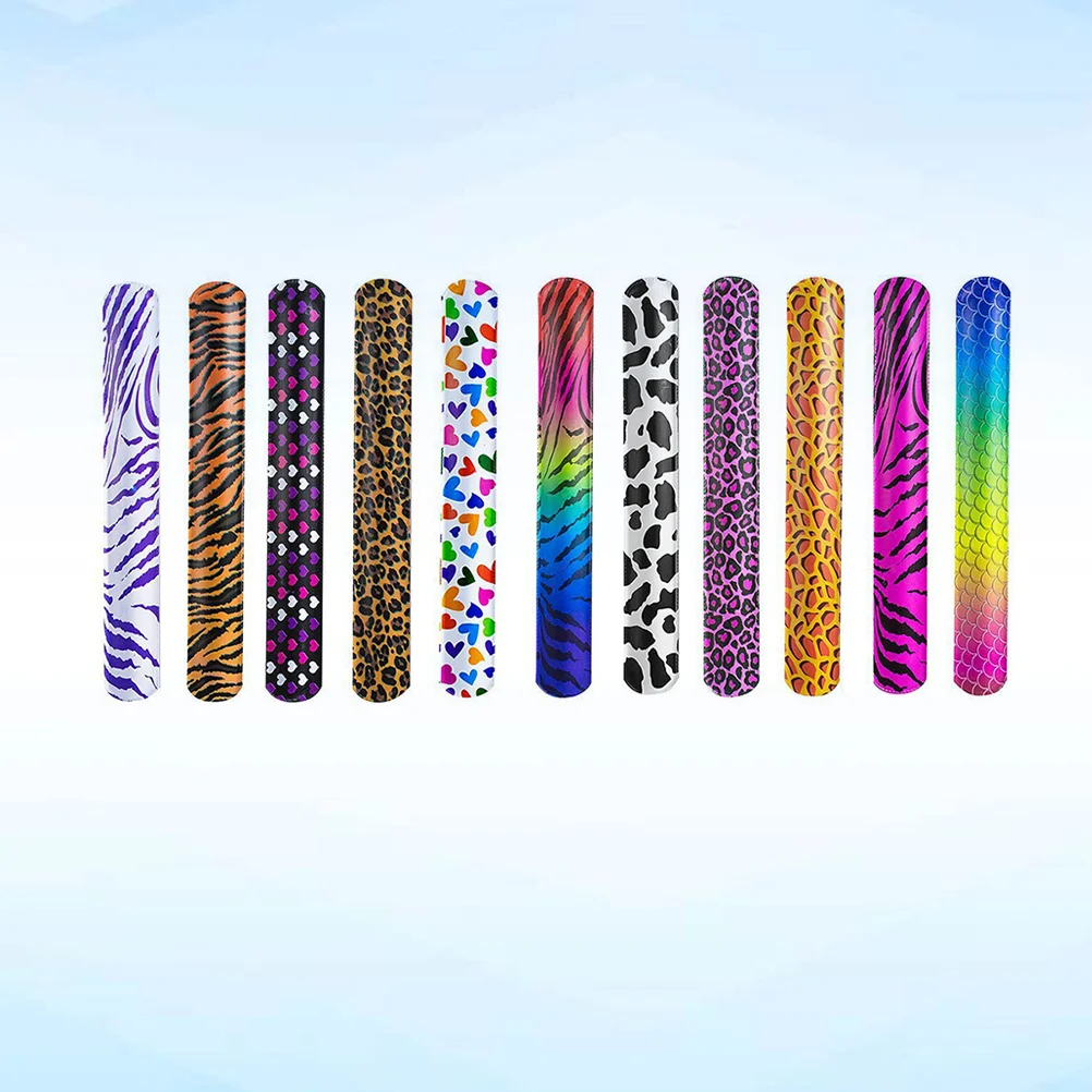 120Pcs Slap Bracelets PVC Colorful Novelty Toys Slap Band Strap Circle Slap Bracelet Wristband for Boys Girls
120Pcs Slap Bracelets PVC Colorful Novelty Toys Slap Band Strap Circle Slap Bracelet Wristband for Boys Girls