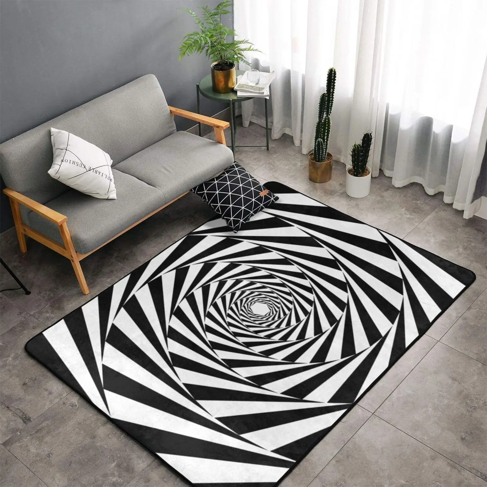 3D Vortex Illusion Carpet Non Slip Floor Rugs and Carpets for Home Living Room Abstract Geometric Optical Home Entrance Doormats
3D Vortex Illusion Carpet Non Slip Floor Rugs and Carpets for Home Living Room Abstract Geometric Optical Home Entrance Doormats