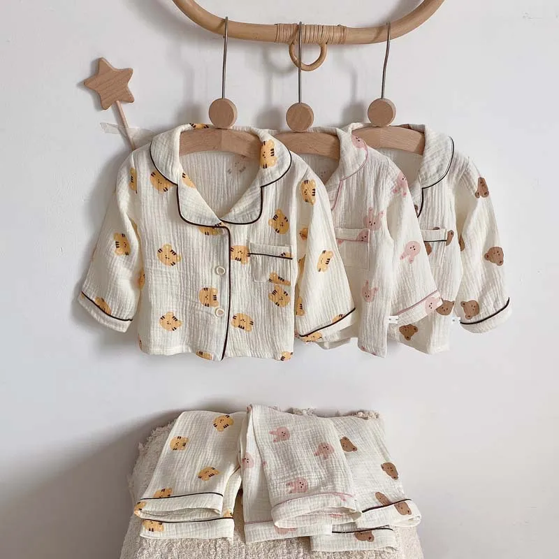 Baby Sleepwear Sets for girls boys spring summer Infant cartoon Long Sleeve Newborn suits Kids baby children Clothing
Baby Sleepwear Sets for girls boys spring summer Infant cartoon Long Sleeve Newborn suits Kids baby children Clothing