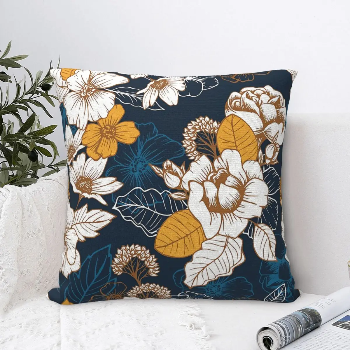 Navy And Gold Peony And Blossom Seamless Pattern Polyester Cushion Cover For Bedroom Garden Decorative Kawaii
Navy And Gold Peony And Blossom Seamless Pattern Polyester Cushion Cover For Bedroom Garden Decorative Kawaii